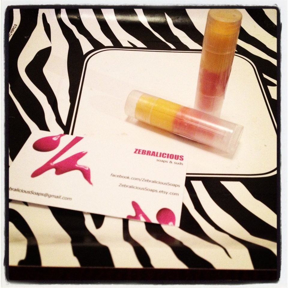 RHUBARB & CUSTARD Vitamin E enriched Beeswax  Lip Balm