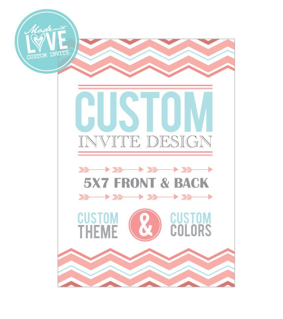 Custom Invite Design - 5x7 - PERSONALIZED