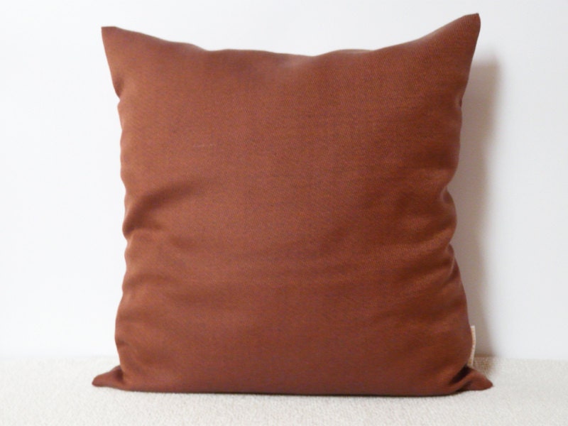 Throw pillow rust brown Designer pillow Elegant cushion pillow