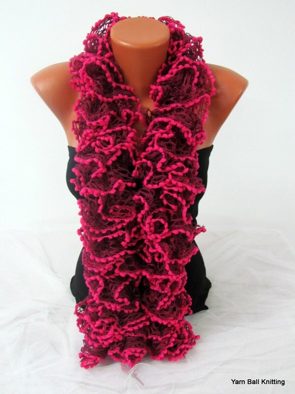 Curly Scarf Curly Scarf Crochet Accessories by ChiaraBoutiqe