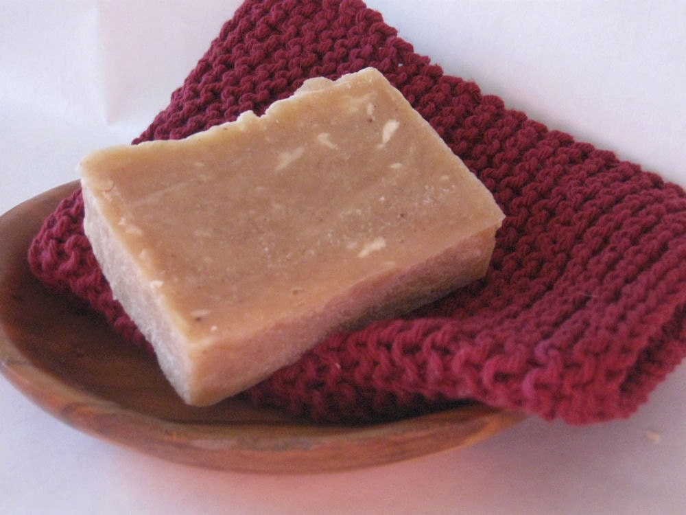 Hand-milled strawberry milk soap with cocoa butter