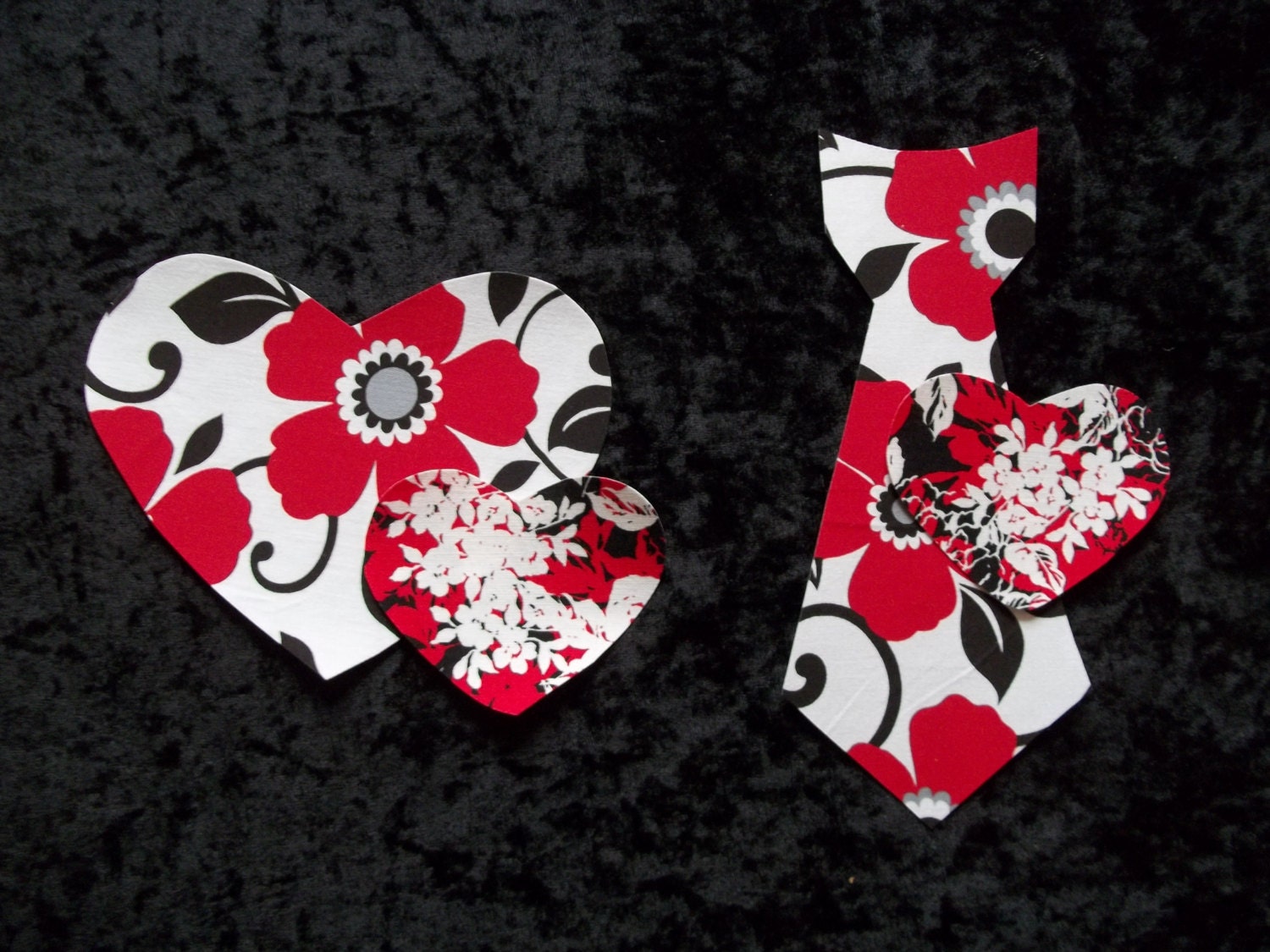 DIY applique onesie SET of 2 boy girl sister brother twins Valentine tie heart red shirt dress up size 3 6 9 12 18 2t 3t 4t 5t 6 7 8