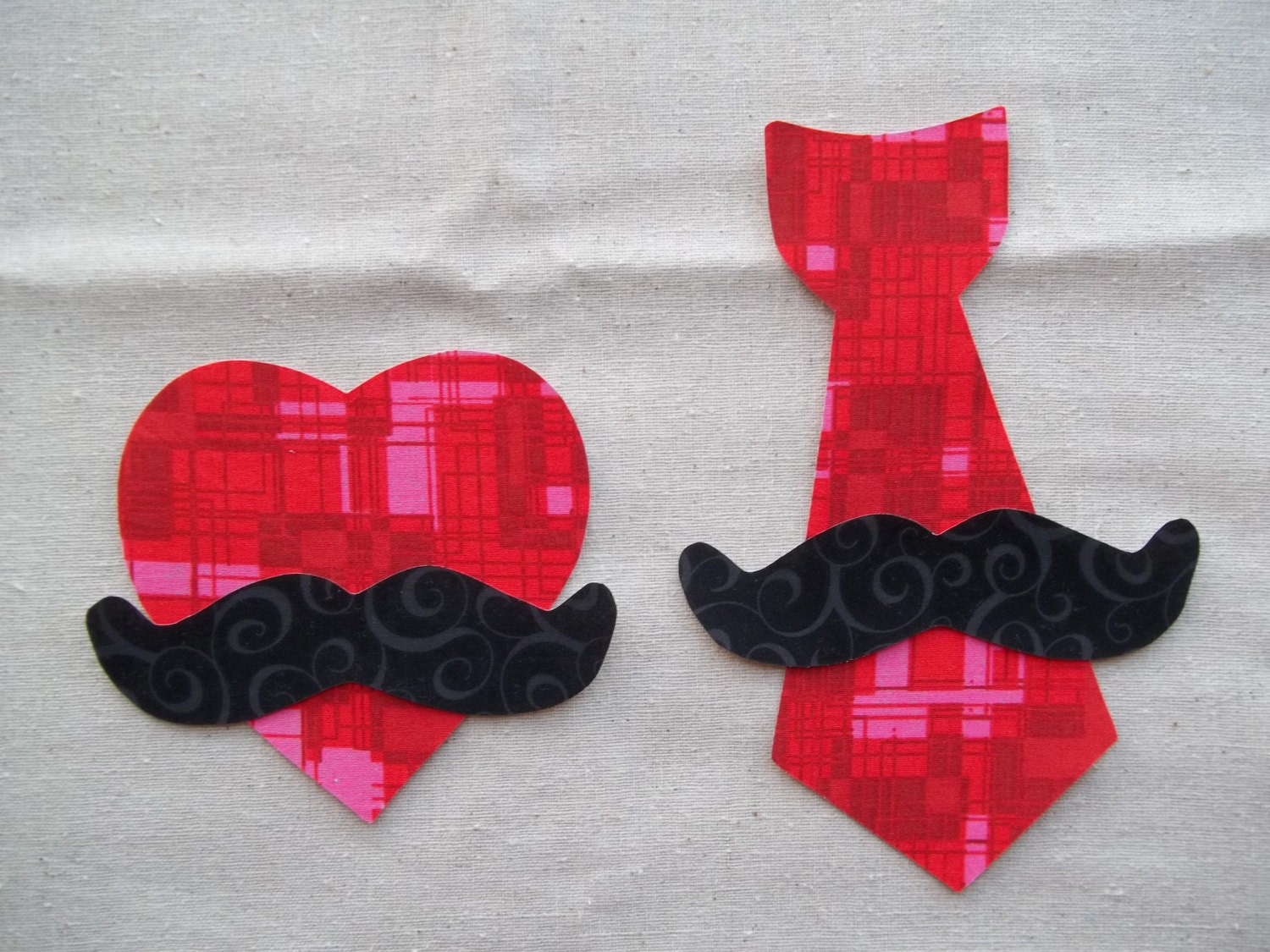 DIY applique onesie mustache boy girl SET of 2 sister brother twins Valentine tie heart red shirt dress up size 3 6 9 12 18 2t 3t 4t 5 6 7 8