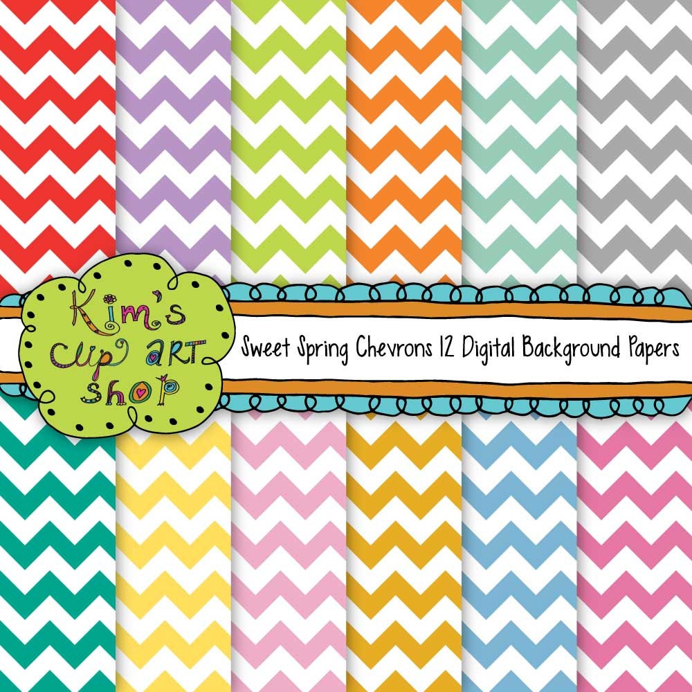 Chevron Digital Background Papers, Chevron Scrapbooking, Digital, Chevron Scrapbook Paper, Digital Scrapbook Paper, digital background Il_170x135