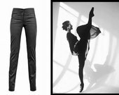 long trousers for women, Charcoal pants, cotton lycra, high waist Trousers, spring fashion urban pant