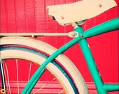 Bold 5x5 antique bike print