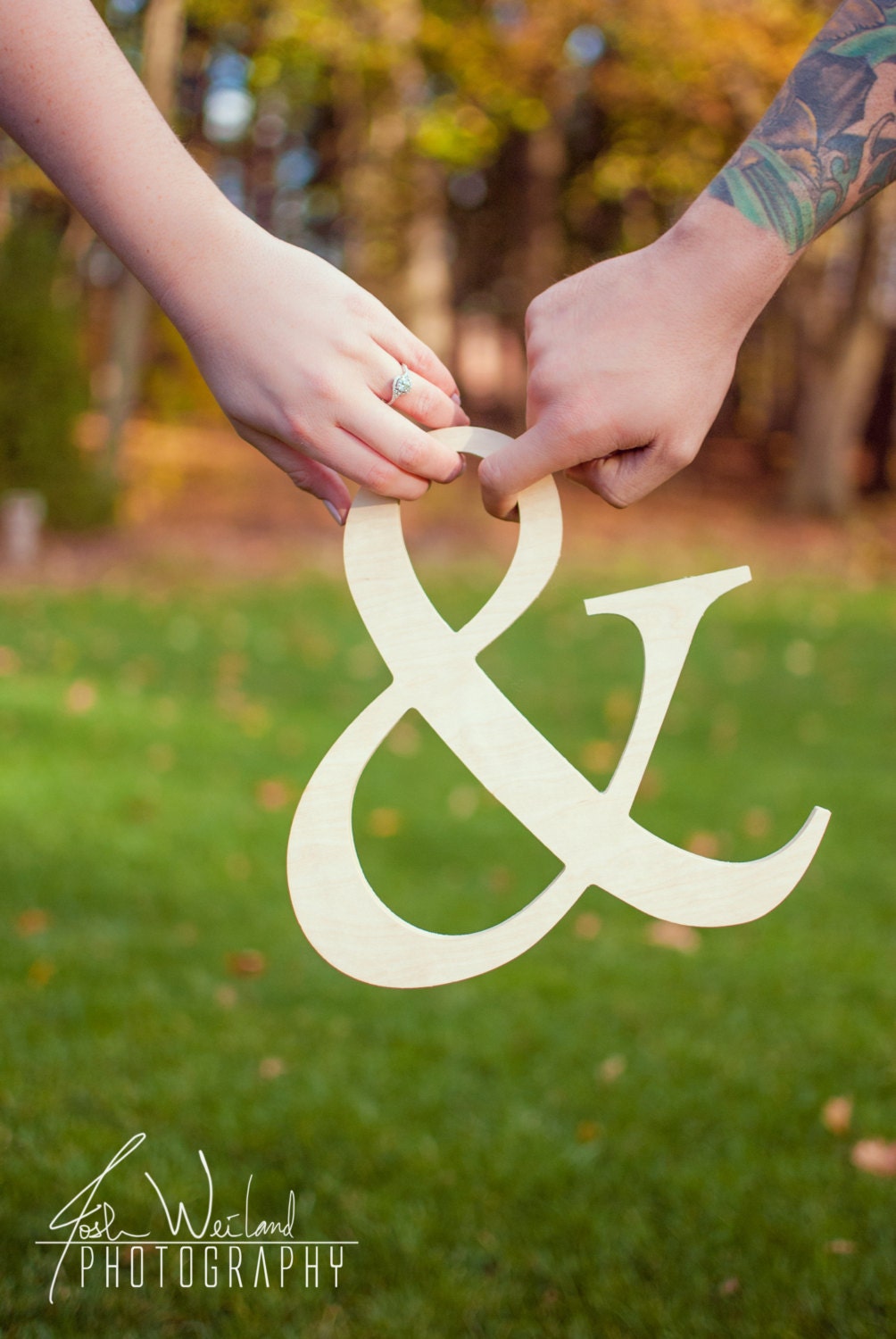Wooden Ampersand 12" size, Wedding, Photo Prop