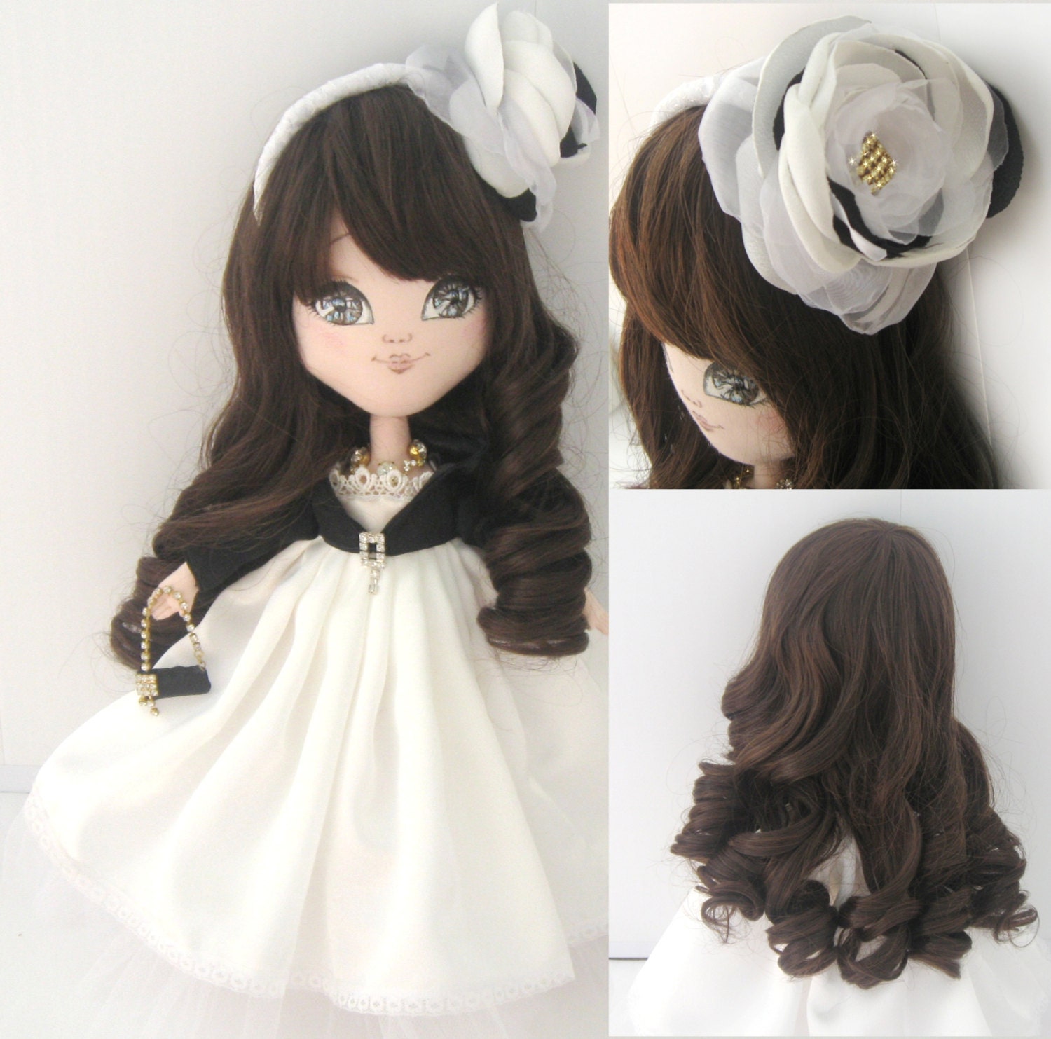 PDF pattern and sewing tutorial for cloth doll Karina