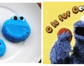 Handmade Cookie Monster Soaps - Sesame Street, birthday present, party filler, fun bathtime