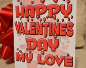 Funny I Love You Valentines Card - Happy Valentines Day My Love - Adult Funny Humor Greeting Cards