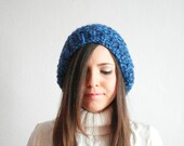 Blue Beanie,Woman s Blue Beanie,Blue Hat