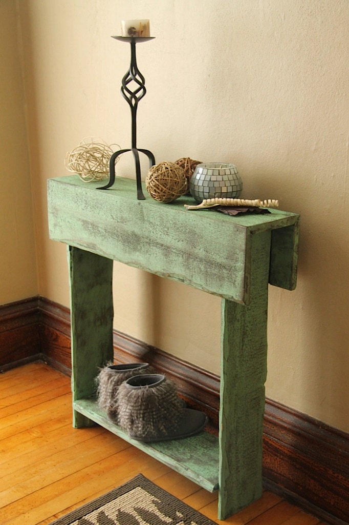 Rustic Entry Table, Reclaimed Wood Table, Entry Way, Shoe Holder, Mudroom Organizer, Farmhouse Entry Table, Console Table