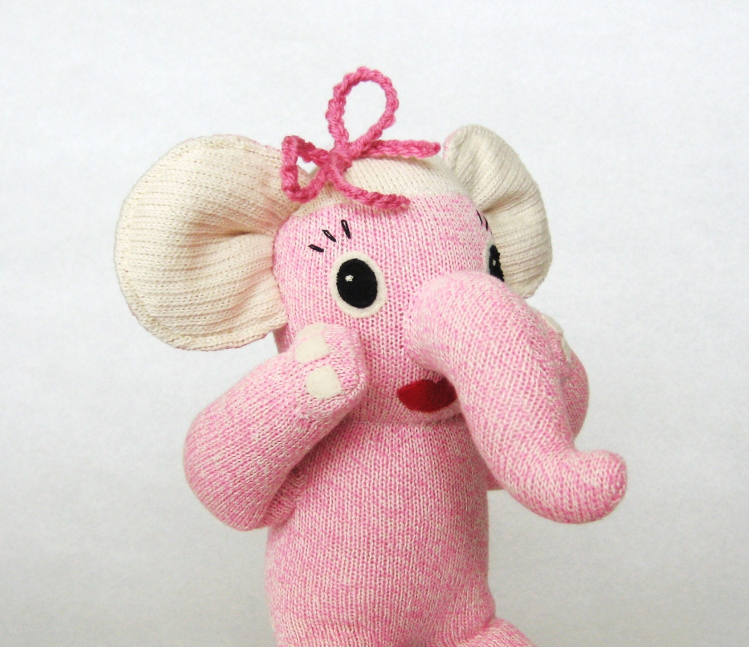 giant pink stuffed elephant