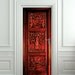 Door STICKER Narnia wardrobe Gateway to another world fantasy antique mural decole film self-adhesive poster 30x79"(77x200 cm)