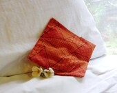 Herbal sleep pillow handmade dream pillow red gold black handmade using local NW herbs