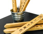 Wood Garden Markers - Custom Wooden Herb Garden Markers - Set of 6