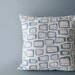 Decorative pillow cover with a modern geometric design on both sides - 40x40cm (16x16inches)