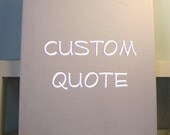 Custom 3D Quote on 11"x14" Canvas
