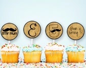 Kids Little Man Mustache Party Printable - DIY Custom Mustache Stickers / PDF Birthday Party Labels / Cupcake Toppers / Digtial Scrapbook