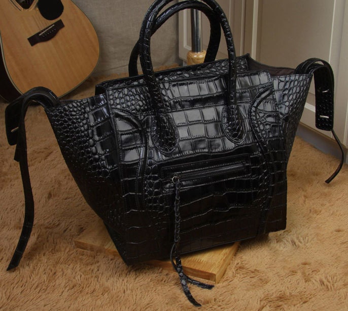 Leather Tote Bag - Ipad Bag - Handbag - Succeeding bag-Briefcase Bag purse/handbags Bags in black / coffee BB68