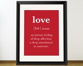 Printable Typography Quote, Love Quote Print, Download And Print JPEG Image - Definition Of Love