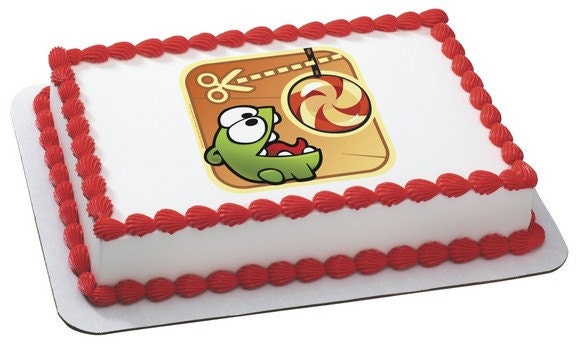 Cut the Rope-Om Nom Edible Image Cake Topper Il_570xn