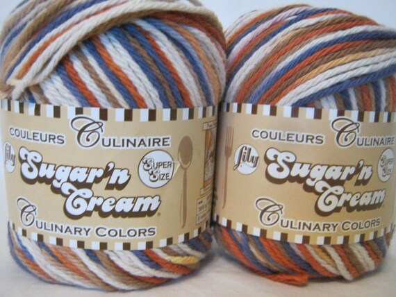 Items similar to Lily Sugar 'n Cream 'Culinary Colors' yarn on Etsy