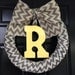 Custom Burlap Wrapped Wreath with Bow and Initial