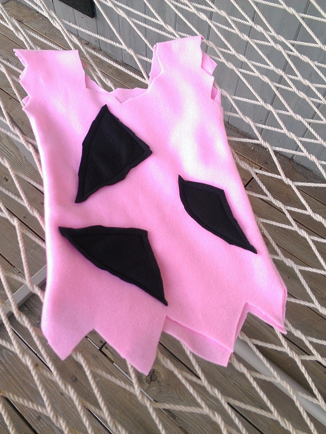Pebbles Flintstone inspired costume - halloween pink- infant toddler child sizes custom hair bone available