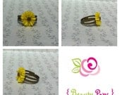 Mini Yellow Daisy Ring