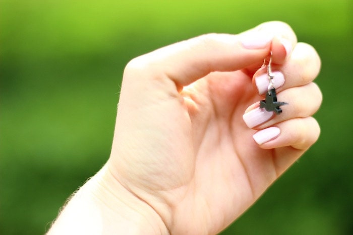 Flying Bird Cute Acrylic Laser Cut Earrings
