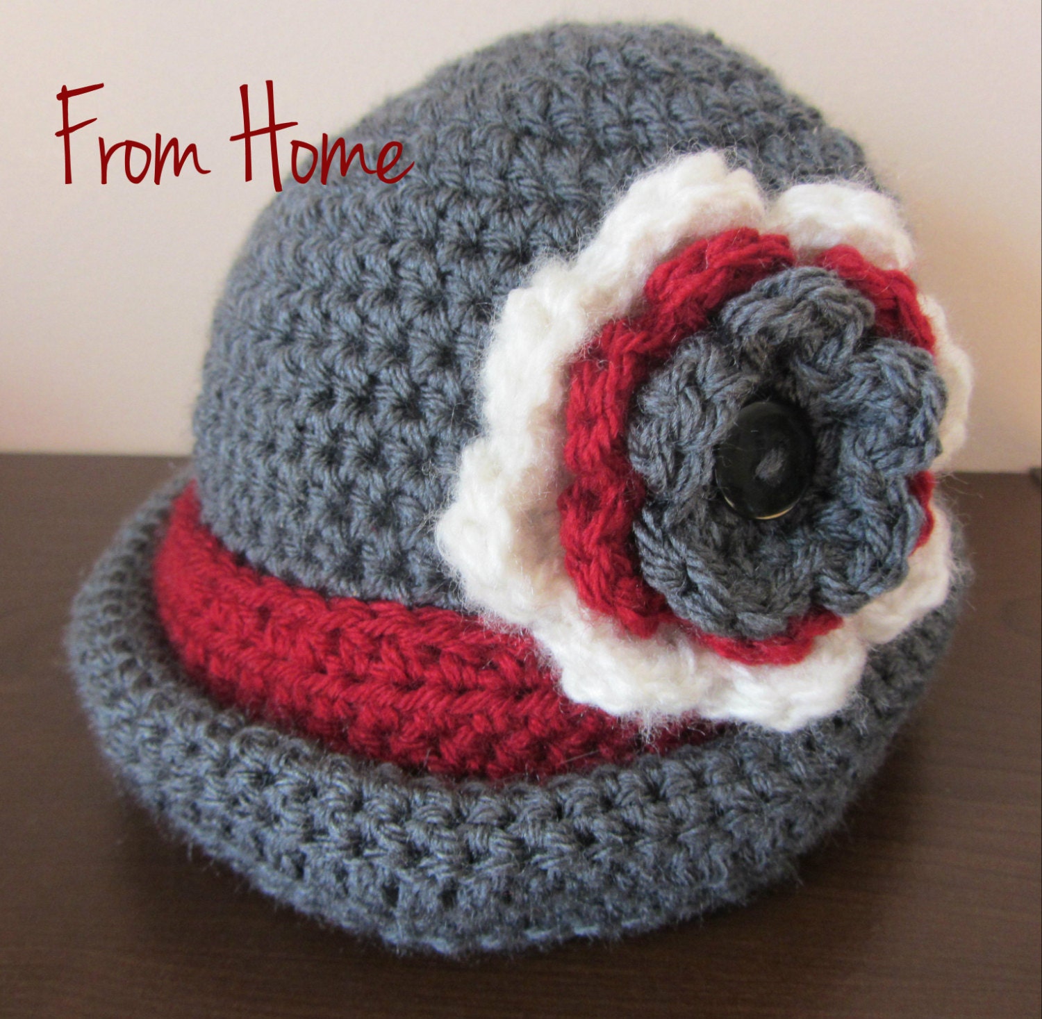Strawberry Hat (Made to Order Newborn to 6 Months)