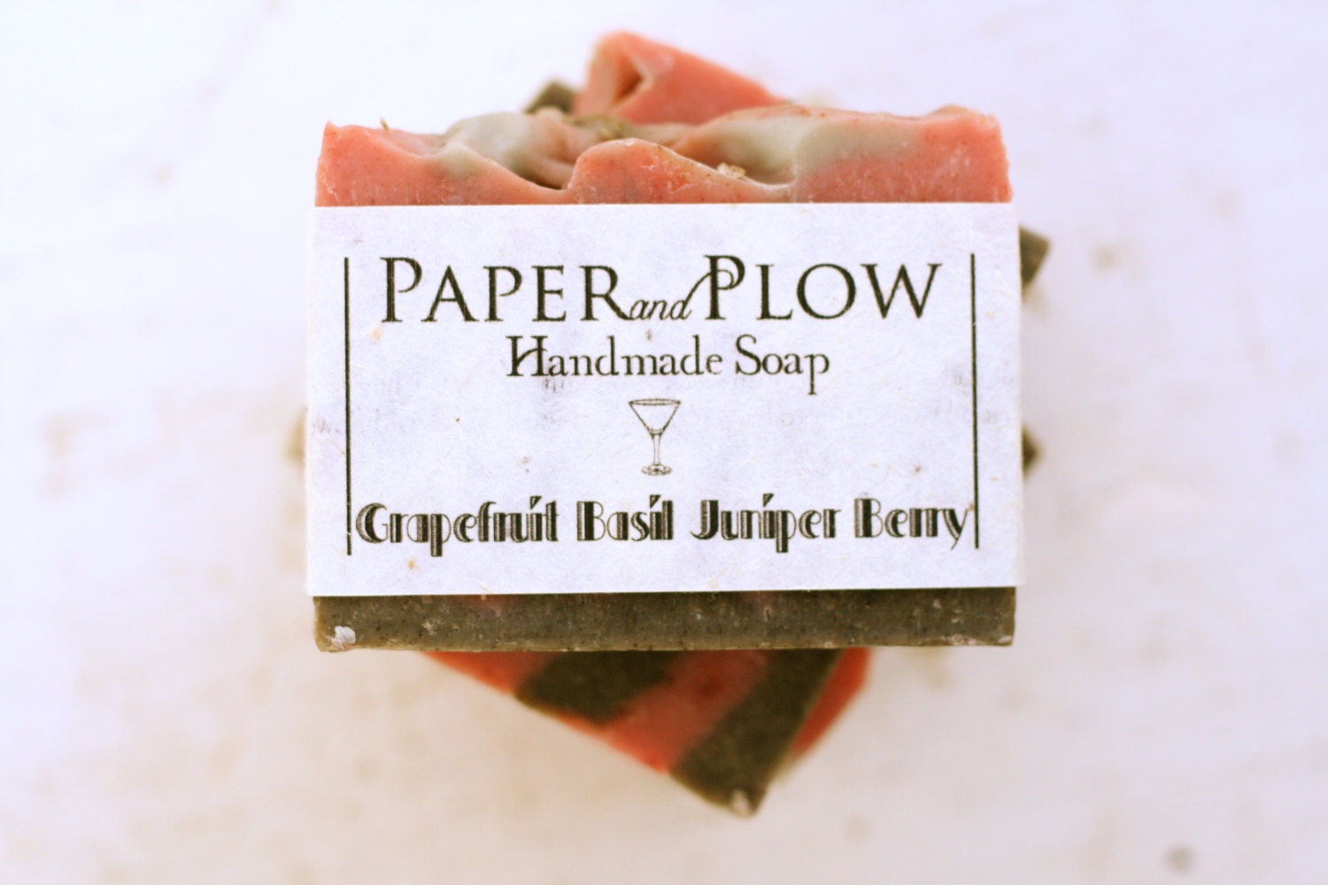Grapefruit, Basil, Juniper Berry Handmade Olive Oil, and Avocado Butter Soap