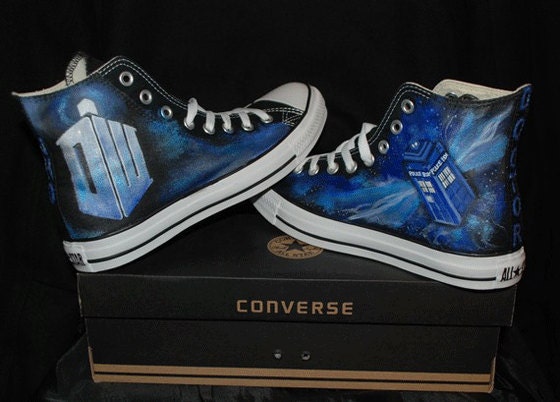 Doctor Who Converse Sneakers-Custom Converse All Star High TOP