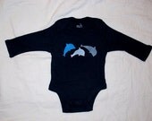 Hand painted long sleeve body-suit for babies