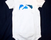 Hand painted short sleeve  body-suit for babies