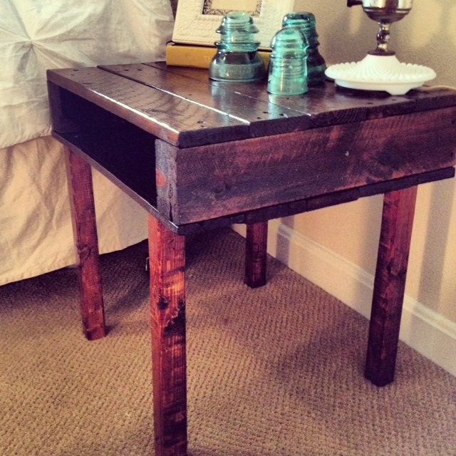 Upcycled Wood Pallet End Tables by 1OAKfurniture on Etsy