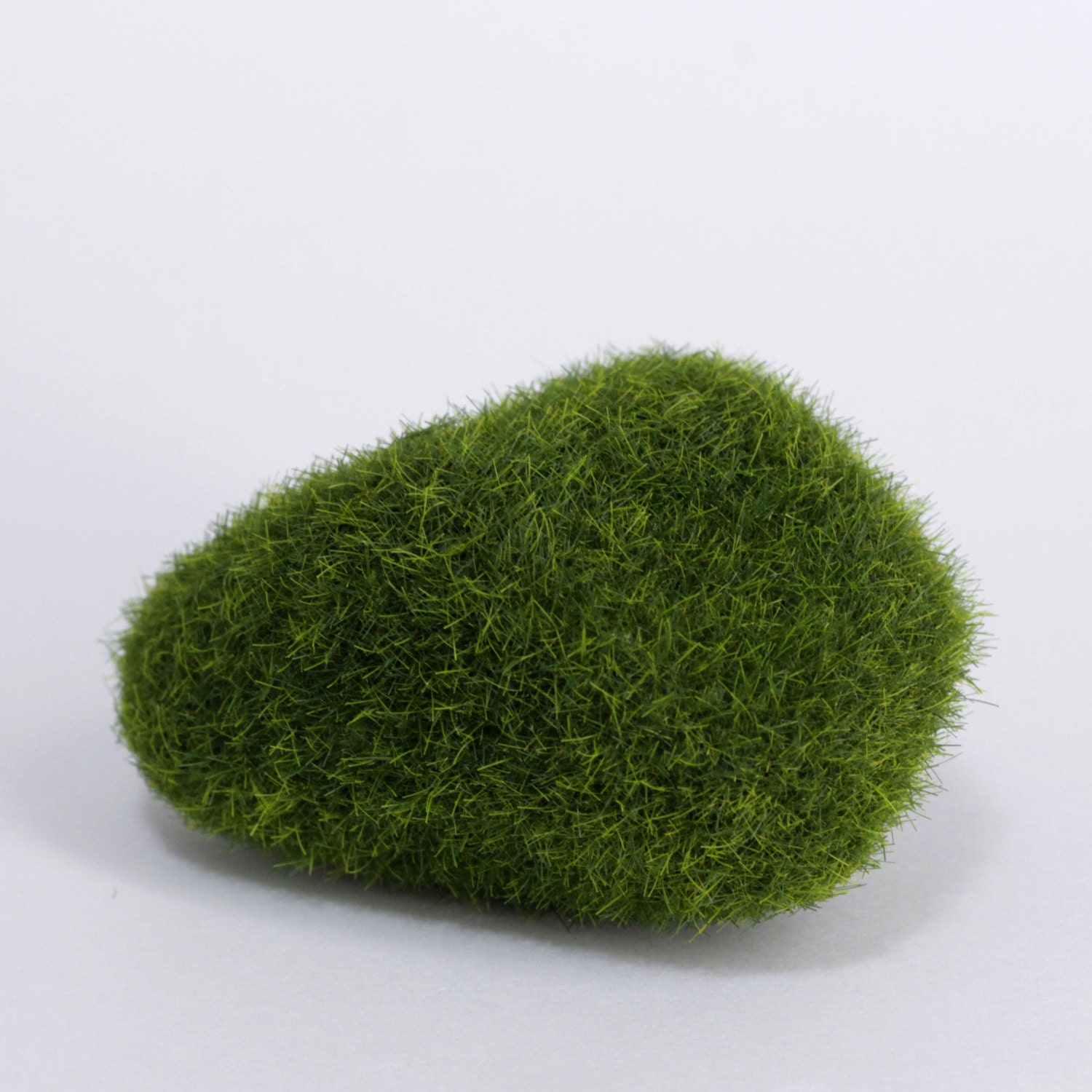 ONE medium sized artificial moss ball green mossy lump by Artito