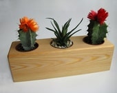 Handmade Wooden Flower pot PINE  wood Succulent grow pots Natural wood Outdoor Garden Pot Wedding gift Solid wood Woodworks Ecological wood
