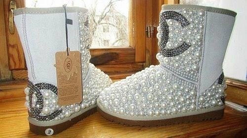 chanel uggs boots