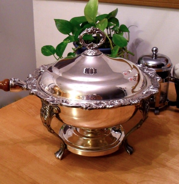 Items similar to Sheridan Silver Plated Chafing Dish on Etsy