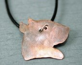 Dog Pendant - Copper Dog Jewelry - Fun for Dog Lovers