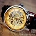 Man Steampunk Gold Mechanical Watch (VI0190)