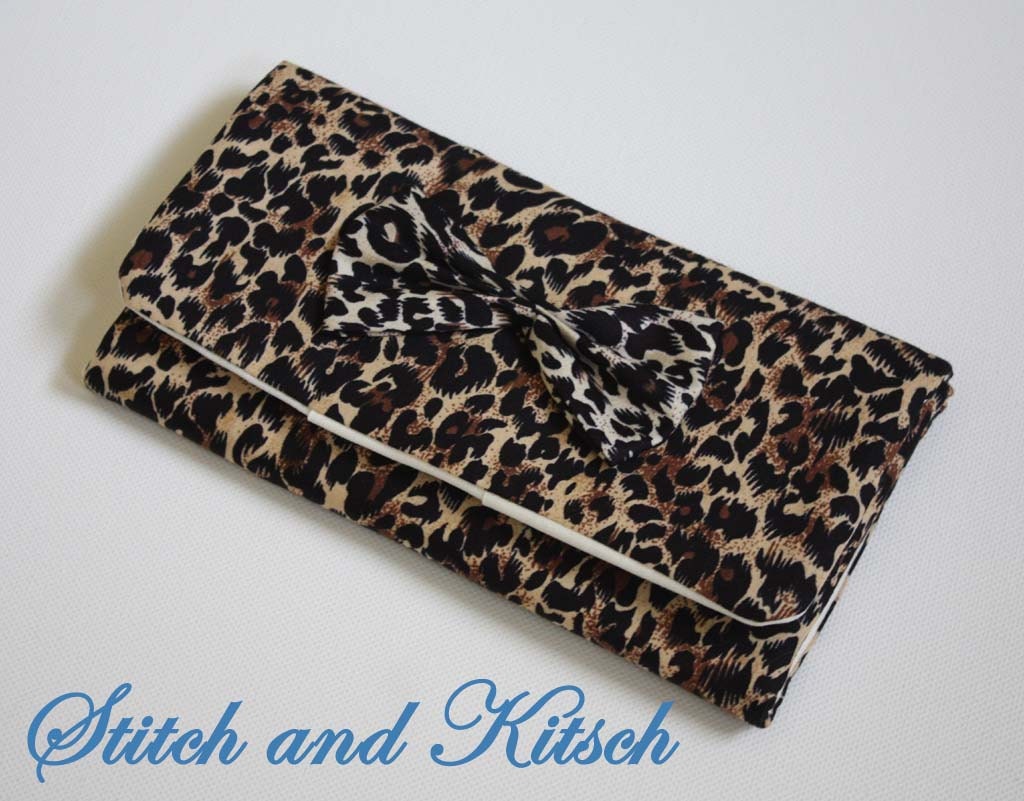 Leopard Print Crochet Hook Holder/Case/Organizer