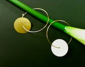 concise, stylish, simple,  unique, handmade, special, elegant hoops ear rings