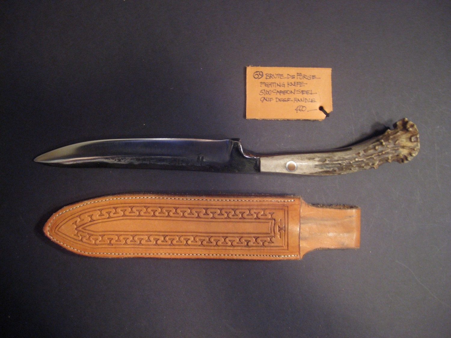 69.  Brute de Forge Carving Knife   12" OAL, , 6 1/4"  Blade, 1/4" Thick, 1" Wide