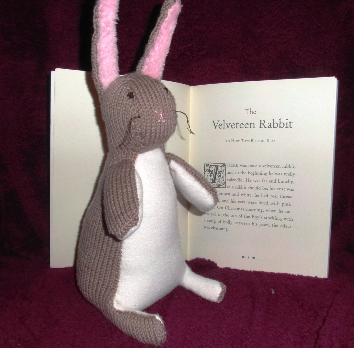 velveteen rabbit stuffed animal and book