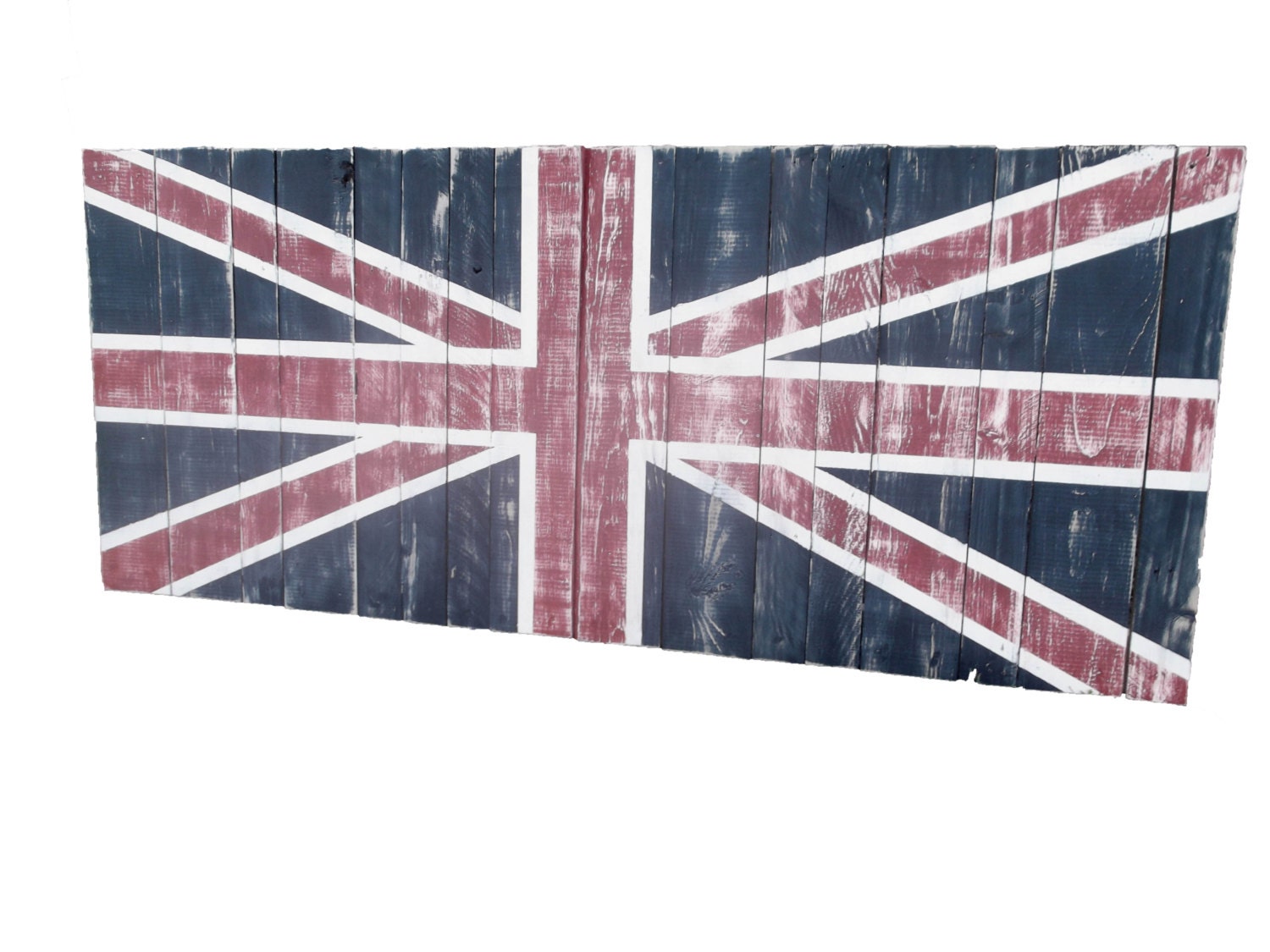 Union Jack Headboard, Wall Art, Union Jack Pattern, Queen Size Headboard, Home Decor, Ready to Ship