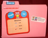 File Folder Game - Shapes -  "SHAPE UP"