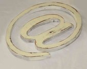 Geekery AT wood wall sign typography Geek antique white